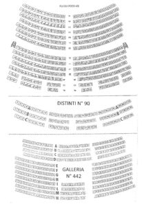Anteprima della piantina dei posti del Teatro Garden